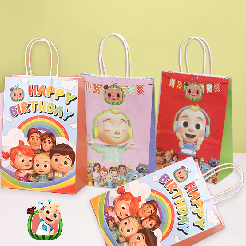 Party Favor Bag - Cocomelons Party-Geschenktüten-Set, niedliches Cartoon-Set für Jungen