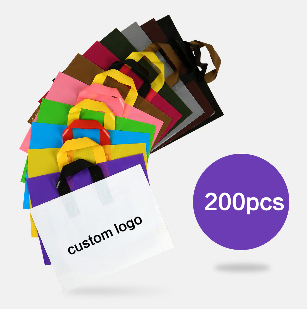 Event Party Shop - 200 Stück Einkaufstaschen mit individuellem Logo,