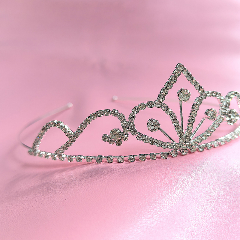 Silberfarbene Strass-Brautkron – Event Party Bewertung und Preis