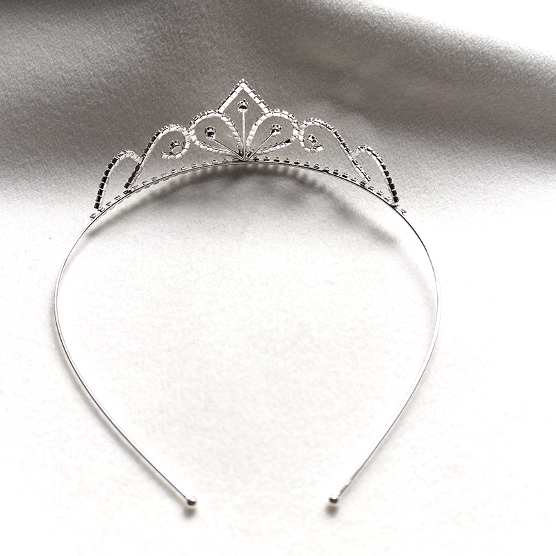 Silberfarbene Strass-Brautkron – Event Party Bewertung und Preis